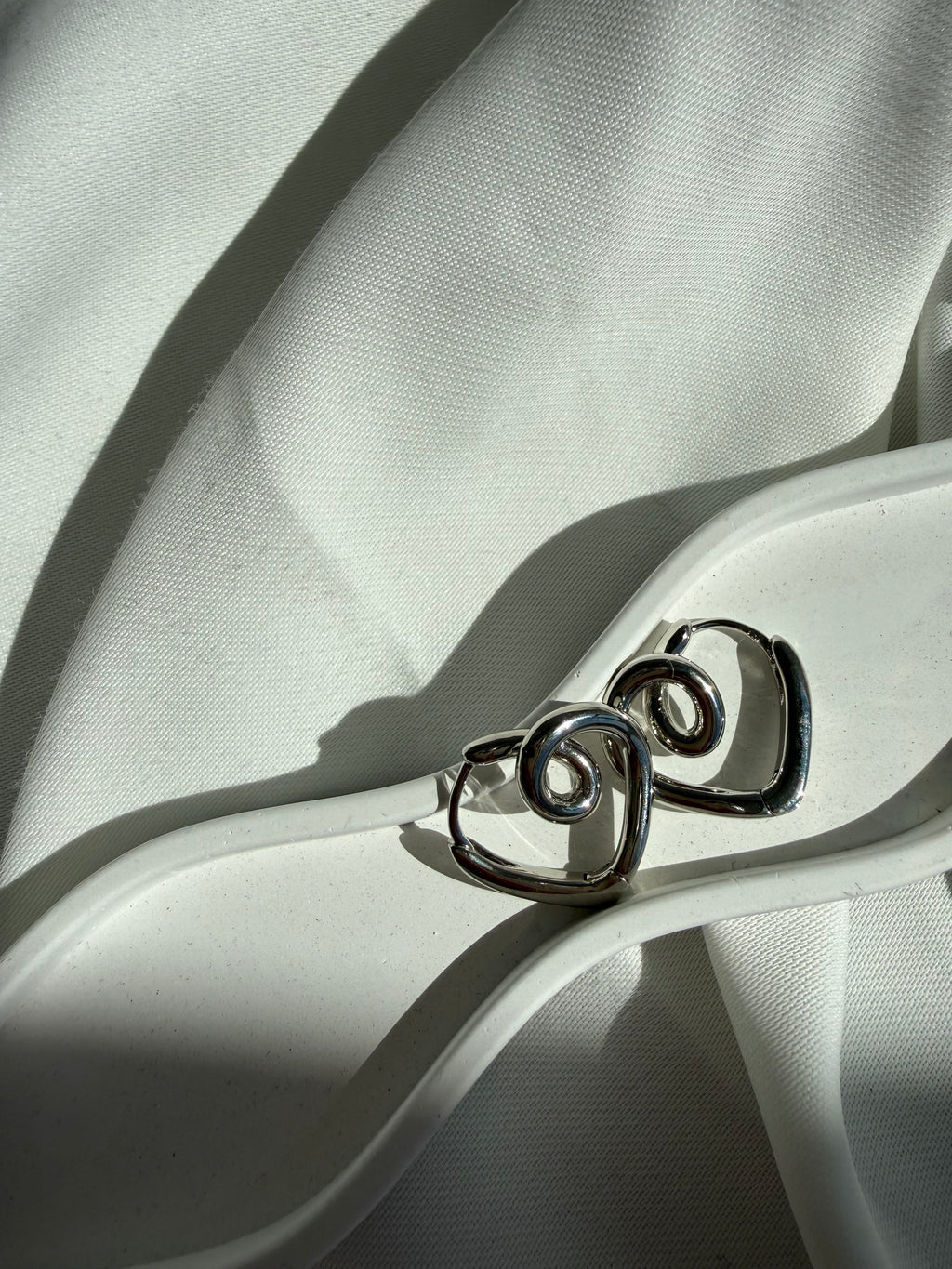 Tasarım Kalp Halka Çelik Küpe