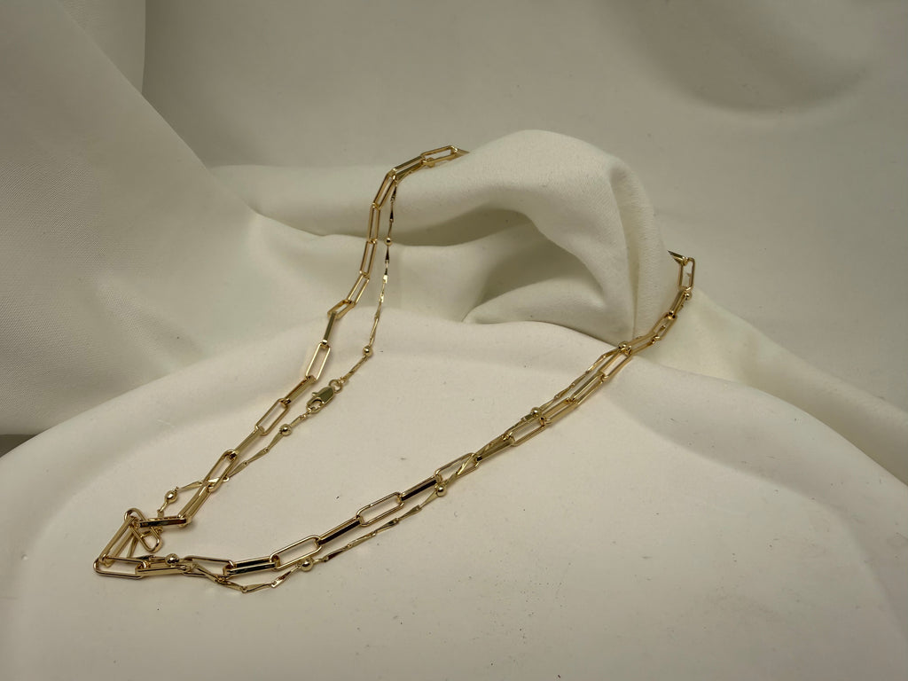 Çubuklu Boncuk Çelik Zincir Bar & Bead Stainless Steel Chain