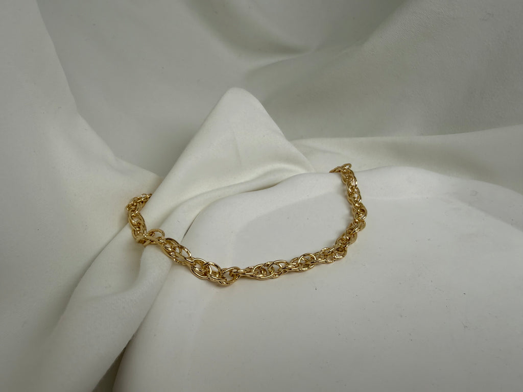 Kalın Üçlü Sıra Çelik Zincir Kolye