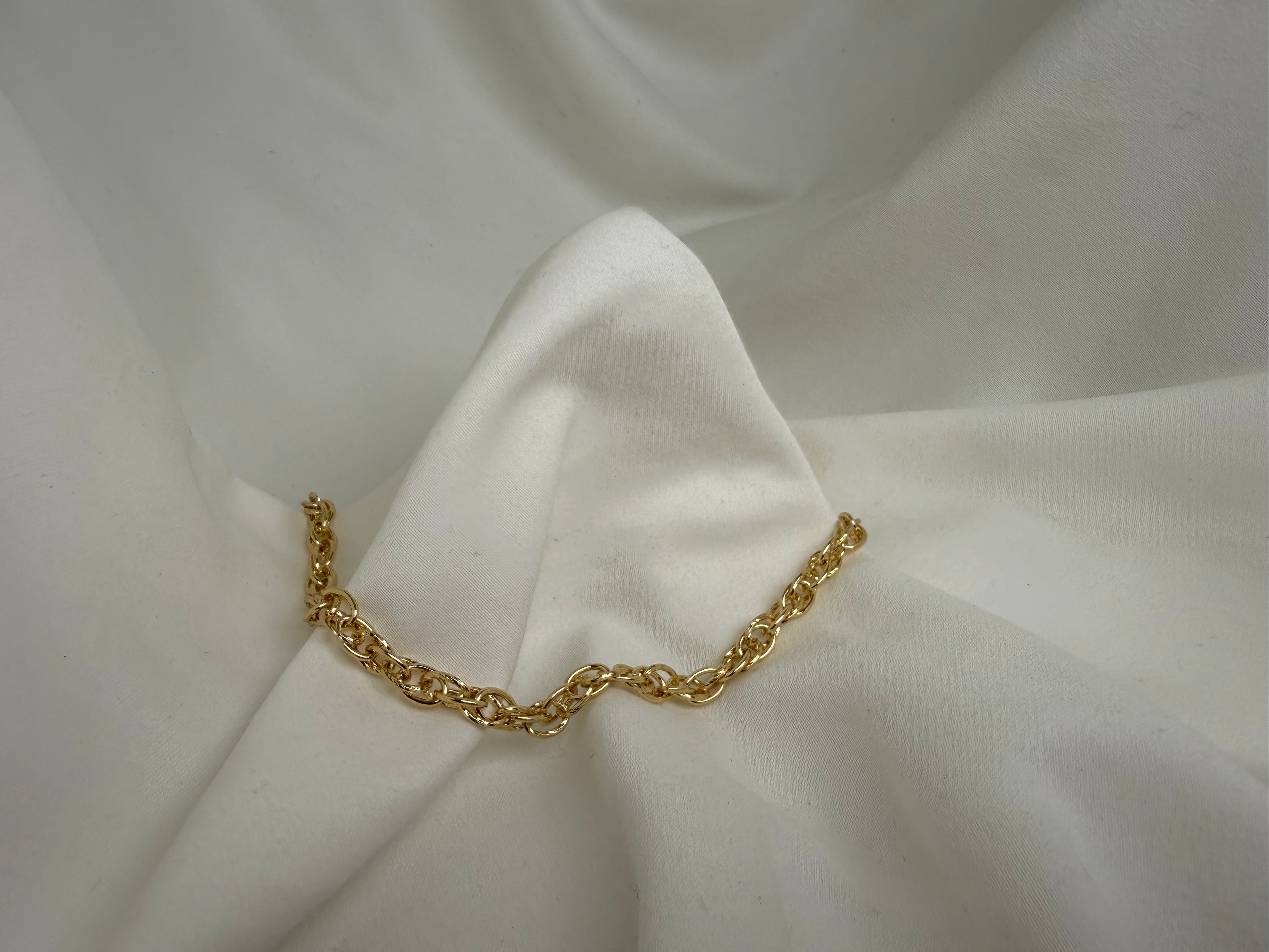 Kalın Üçlü Sıra Çelik Zincir Kolye