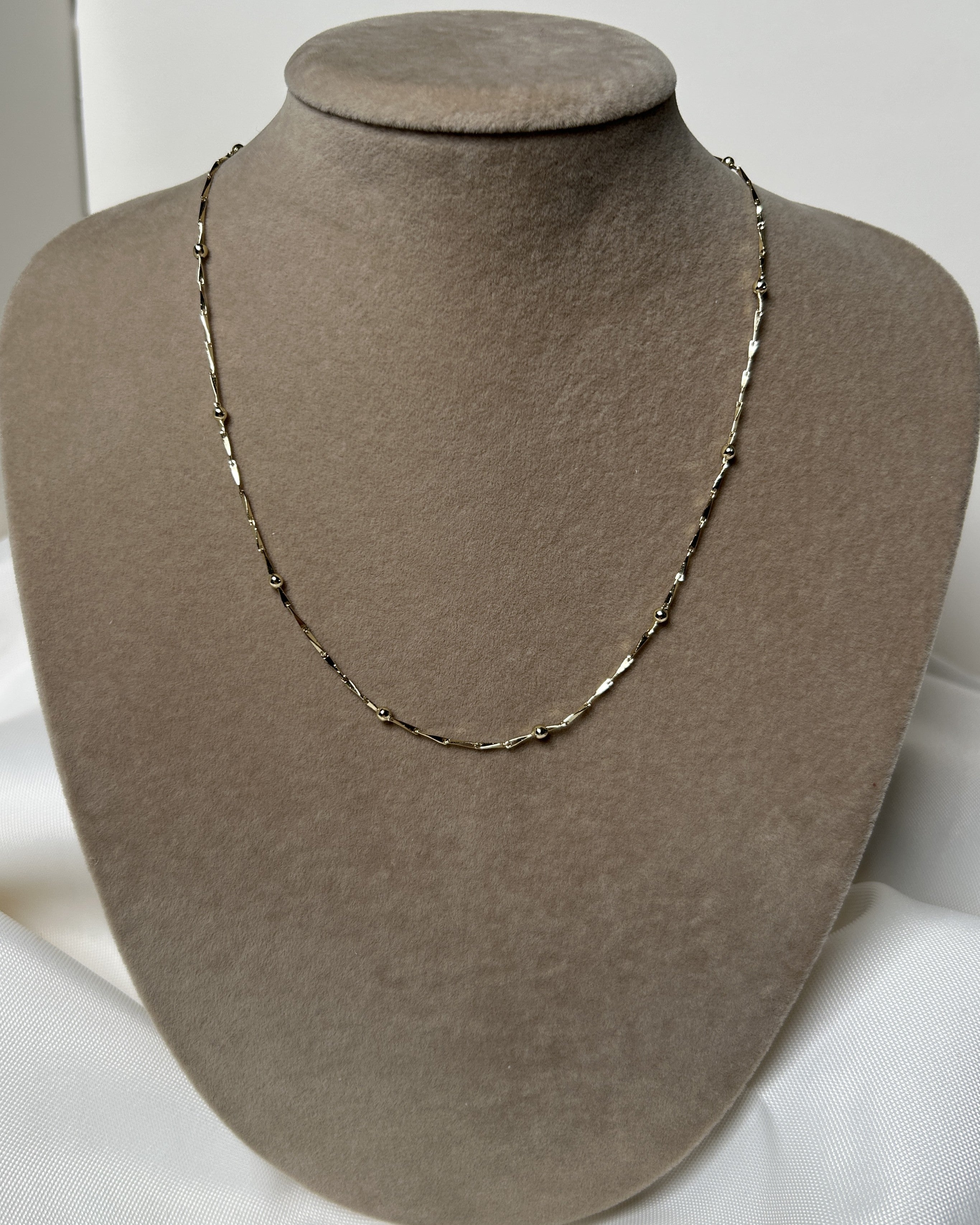 Çubuklu Boncuk Çelik Zincir Bar & Bead Stainless Steel Chain