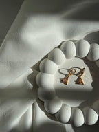 Zirkon Taşlı Zarif Üçgen Sallantılı Çelik Küpe