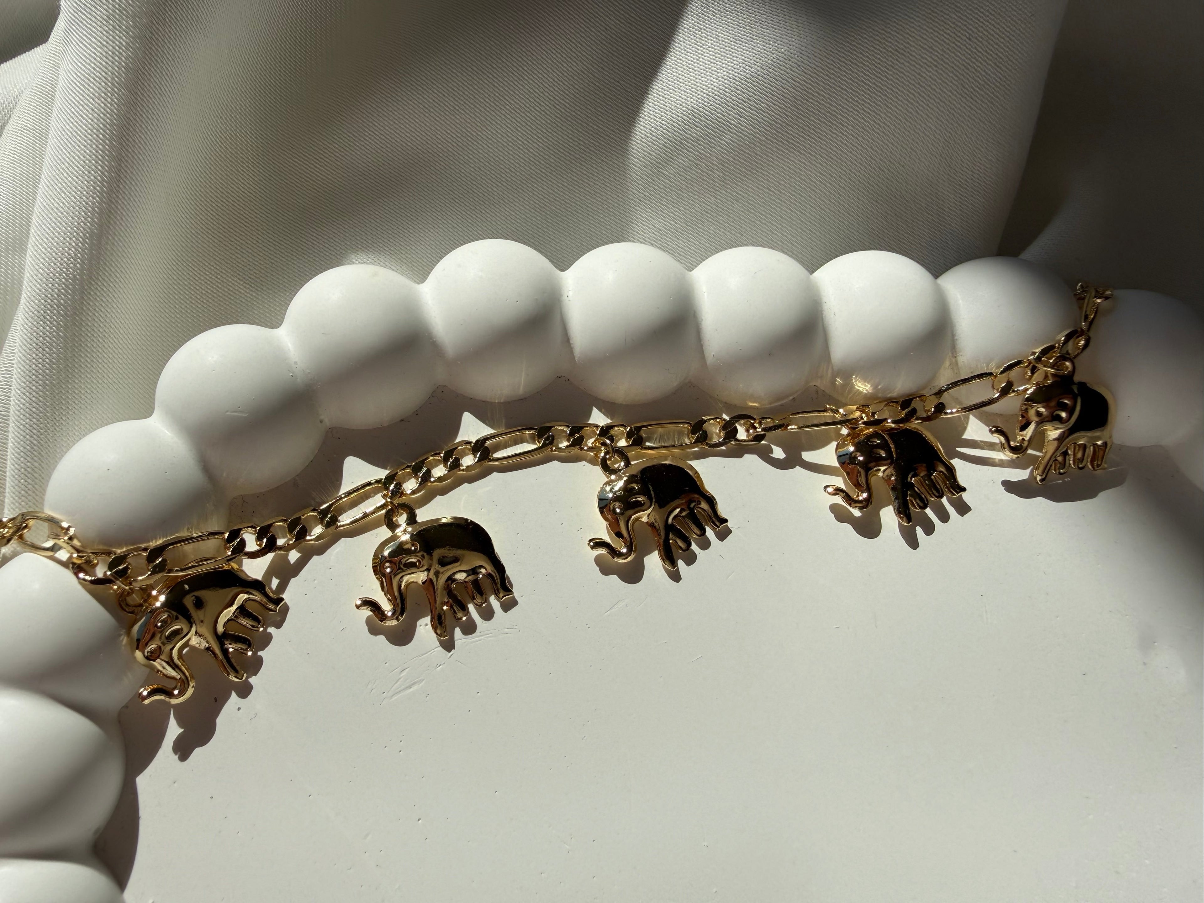 Fil Charmlı Çelik Zincir Bileklik