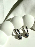 Minimal Kalpli Sallantılı Çelik Küpe