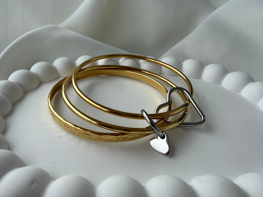 Çift Renkli 3lü Çelik Bilezik