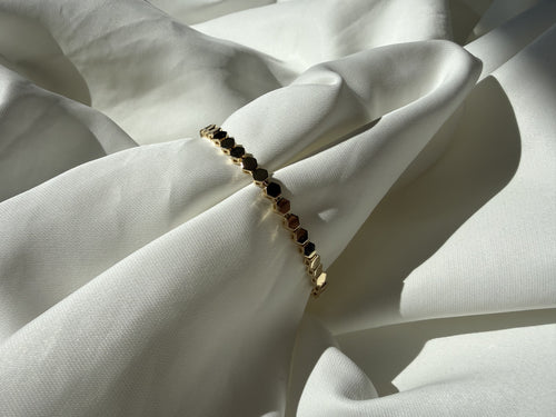 Altıgen Ezme Zincir Çelik Bileklik